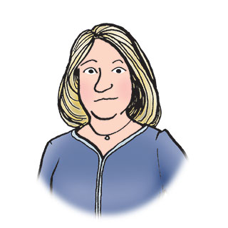 Anne is a middle-aged white woman with blonde hair.