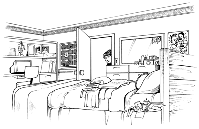 A second view of April's room