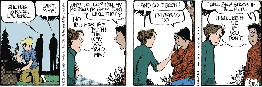 A strip from Lawrence's story